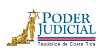 logotipo con enlace al sitio web del Poder Judicial en Costa Rica
